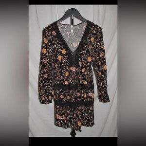 Floral V-Neck Women's Top